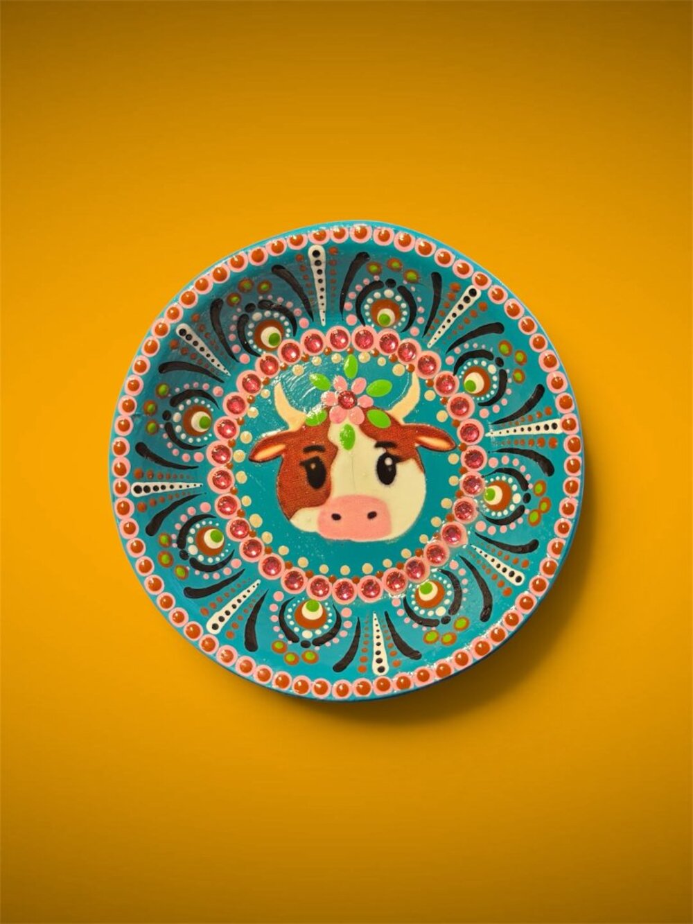 Hand painted trinket tray